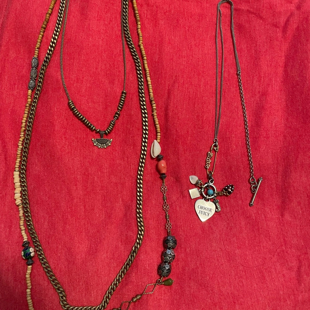 Juicy Bohemian Charm Necklace Bundle
